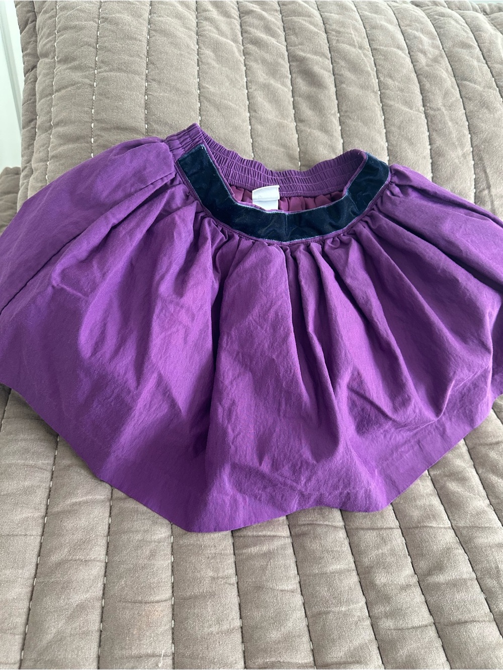 Janie and jack Girls Purple Skirt with Navy Trim